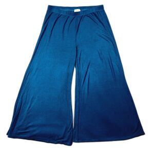 Iconic Luxe Wide Leg Culottes Pants Lounge Capri M